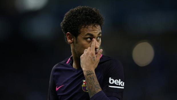 Neymar, durante un partido del Barcelona esta temporada