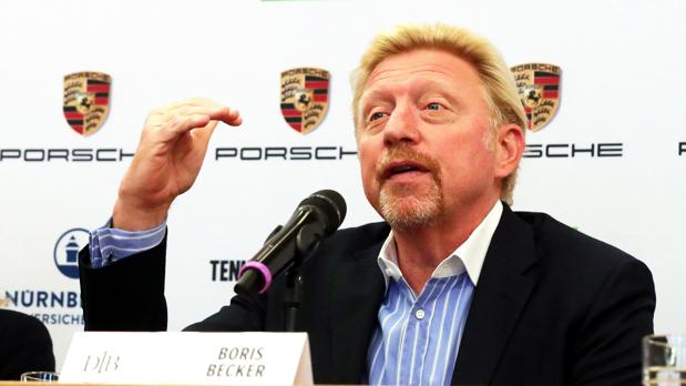 Boris Becker durante su presentación como jefe del tenis masculino alemán