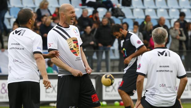 Zidane, en un partido benéfico