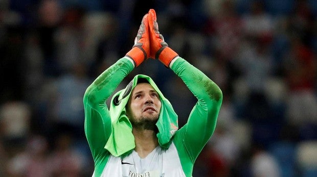 Subasic, al término del encuentro frente a Dinamarca