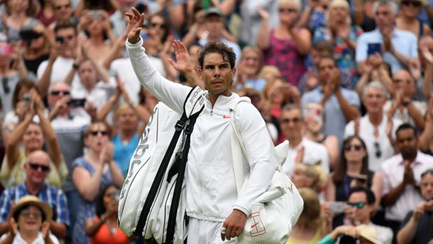 Nadal se despide tras el partido contra Djokovic