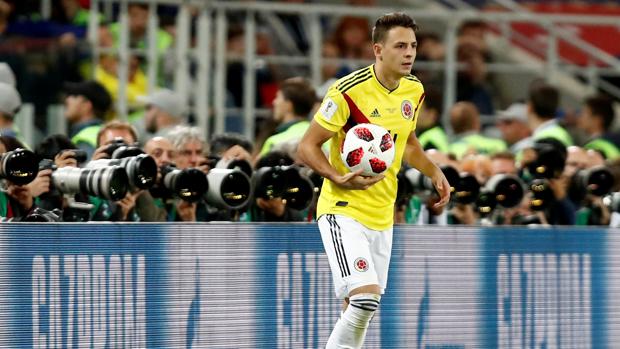 El colombiano Santiago Arias, durante un partido en el pasado Mundial
