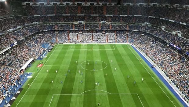 Imagen panorámica del Santiago Bernabéu durante el Real Madrid-Getafe