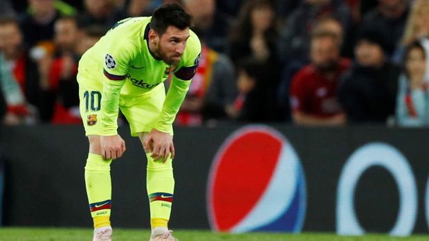 Messi, durante el partido