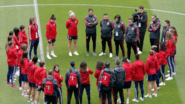 Concentración de la selección española
