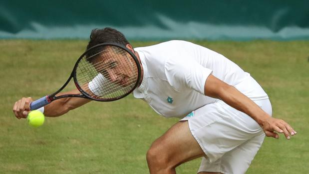 Stakhovsky, en su duelo ante Herbert en Halle