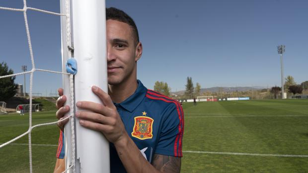 Rodrigo Moreno posa para ABC en Las Rozas