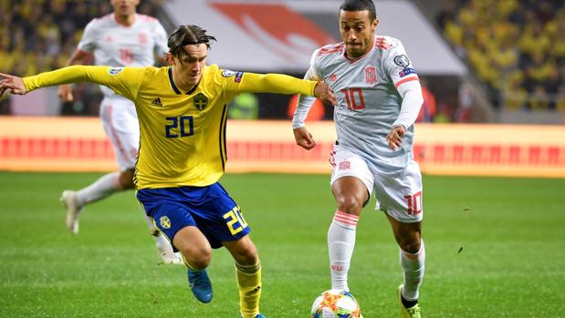 España sacó en Suecia el gol que necesitaba