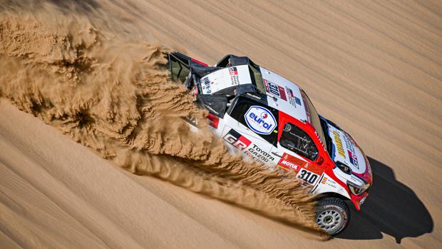 Alonso, durante el Dakar