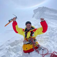 Nabiev, cerca de la cima del Manaslu