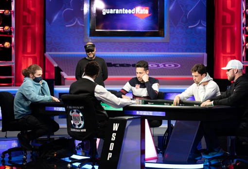 Adrián Mateos, at the very tough final table of the tournament he won this year at the WSOP