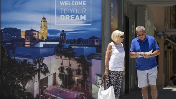 Turistas en Málaga
