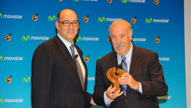 Emilio Gayo junto a Vicente del Bosque en una imagen de archivo