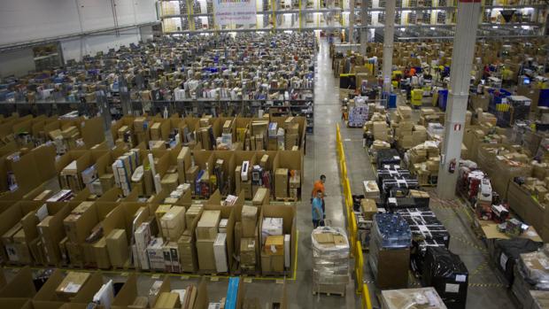 Imagen del centro logístico de Amazon en San Fernando de Henares