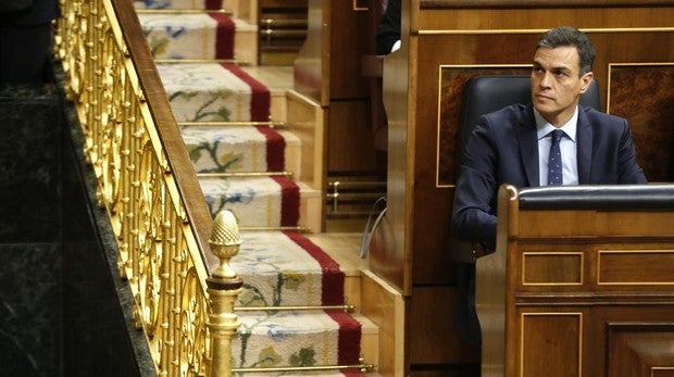 El presidente del Gobierno, Pedro Sánchez, en el Congreso de los Diputados