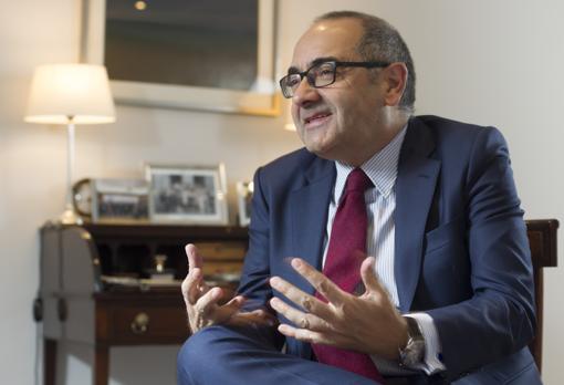 Benito Berceruelo, durante la entrevista con ABC