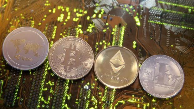 Representación de diferentes criptomonedas