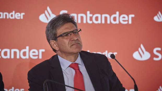 José Antonio Álvarez, consejero delegado del banco, José Antonio García Cantera,