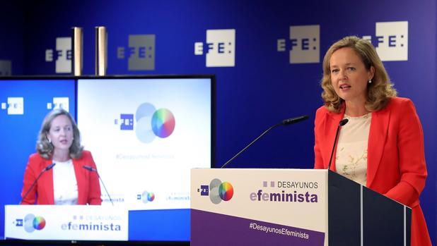 La ministra de Economía, Nadia Calviño