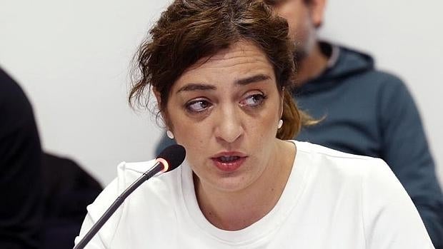 La edil responsable del área de Cultura en el Ayuntamiento de Madrid, Celia Mayer, este viernes en la comisión del ramo