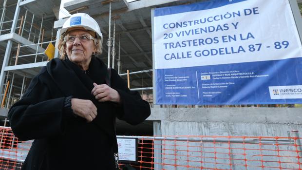 Manuela Carmena en la presentación del Plan Municipal de Vivienda