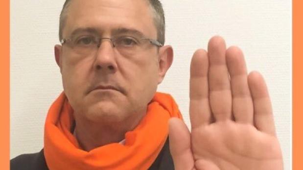 José Manuel Yáñez, en la campaña contra maltrato de 2015