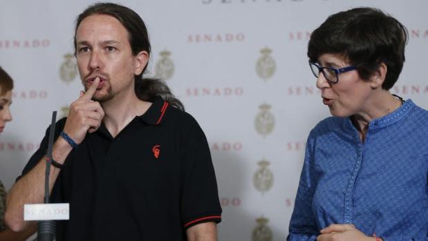Pilar Lima junto a Pablo Iglesias