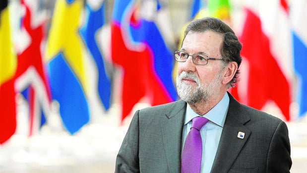 El presidente del Gobierno, Mariano Rajoy, el sábado pasado en el Edificio Europa, de Bruselas, al llegar al Consejo Europeo de los 27