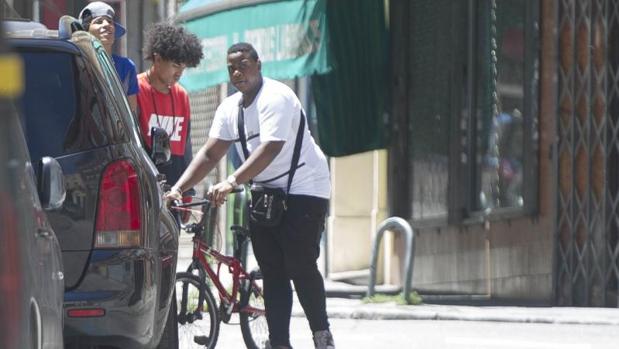 Tres de los miembros más jóvenes, que se dedican a vigilar a ras de suelo