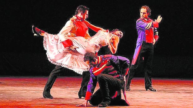 La obra «Carmen», de Bizet, que se está representando en el Teatro Nuevo Apolo de Madrid