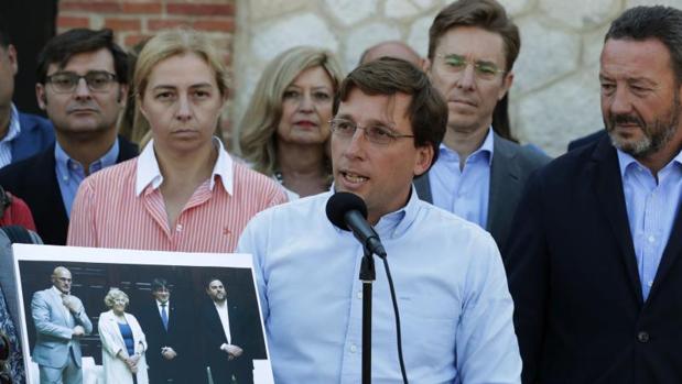 El portavoz del grupo municipal popular, José Luis Martínez Almeida