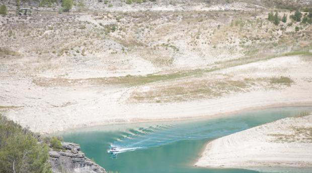 El embalse de Entrepeñas, en Sacedón, en una imagen reciente