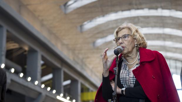 Manuela Carmena, esta semana, en la nave Boetticher