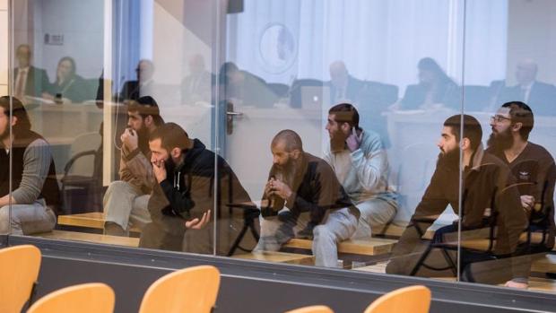 Los integrantes de una célula yihadista, desarticulada en 2015 en la operación Caronte, el lunes ante la Audiencia