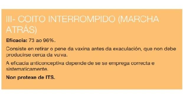 Detalle del folleto que ha despertado la polémica