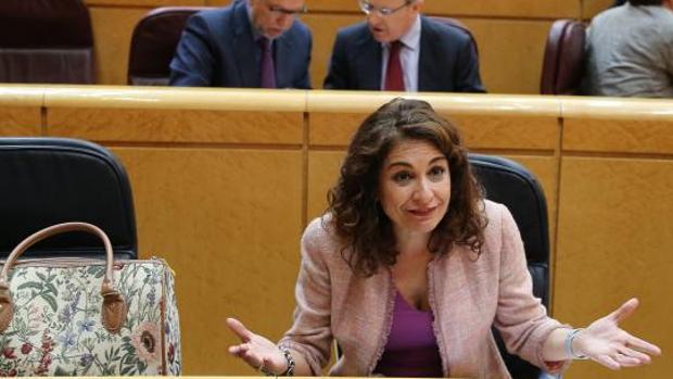 María Jesús Montero, ministra de Hacienda, en el Senado