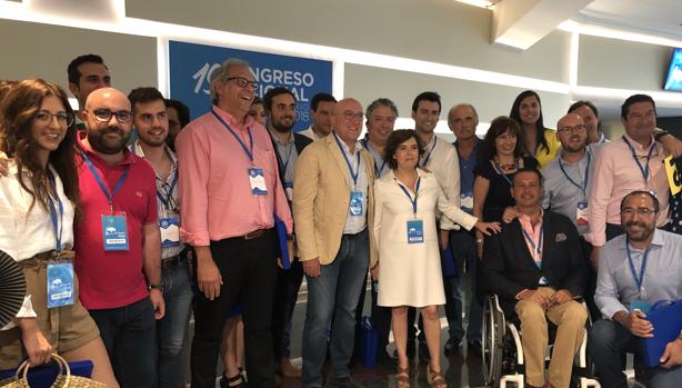 Santamaría, con los compromisarios del PP de Valladolid