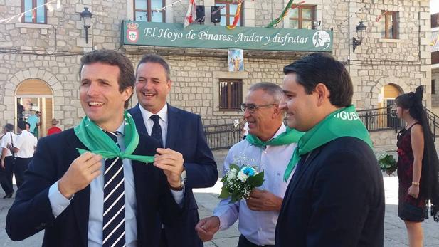 Casado, en las fiestas de la localidad abulense de El Hoyo de Pinares