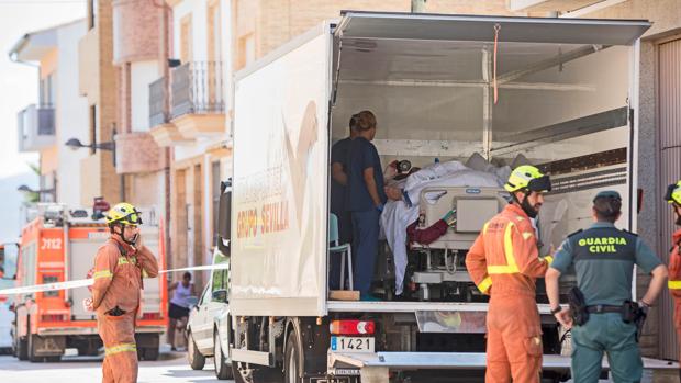 Teófilo Rodriguez, en su traslado del hospital de Manises a su domicilio en Turís