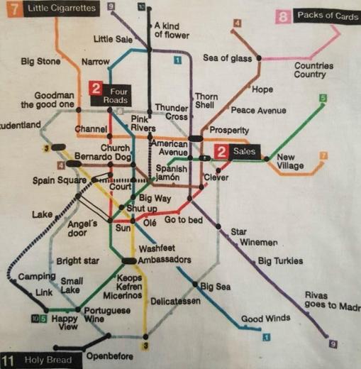 El Desternillante Mapa De Metro Para Guiris Pitis Little Cigarrettes Sevilla Ole Y Serrano Spanish Jamon