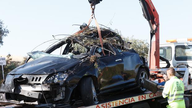 Estado en el que ha quedado el vehículo tras el siniestro mortal en Zamora