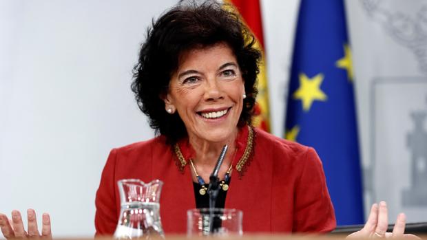 Isabel Celaá, portavoz del Gobierno