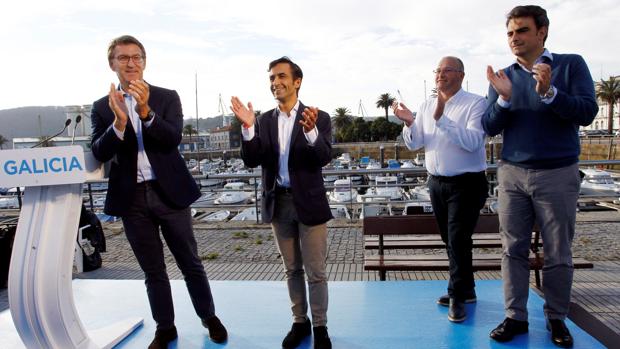 Feijóo, Rey Varela, Tellado y Diego Calvo, este viernes en Ferrol