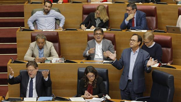 Bancada del PSPV en las Cortes Valencianas