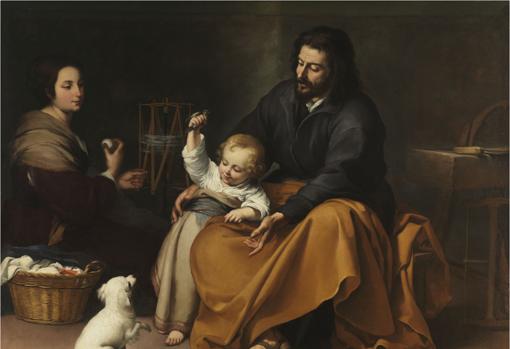«La Sagrada Familia del pajarito», de Murillo, es una de las piezas que pueden verse