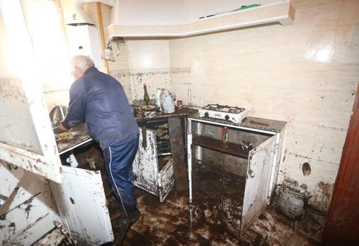 Cocina de una de las viviendas afectadas