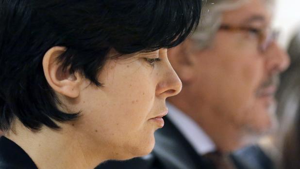 Primer plano de Porto durante el juicio por el asesinato de su hija