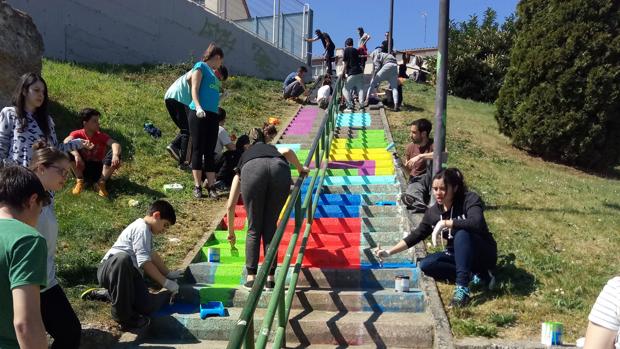 Una de las actividades organizadas en Zamora dentro de la educación de calle