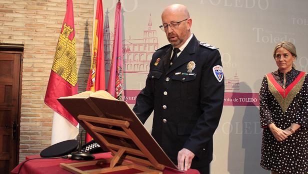 José Luis Martín Mora, en la toma de posesión