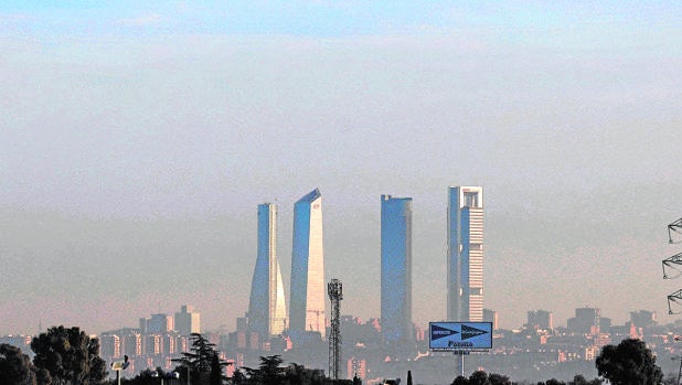 «Boina» de contaminación sobre Madrid